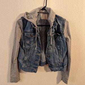 Life is Progress Cropped Denim Jacket